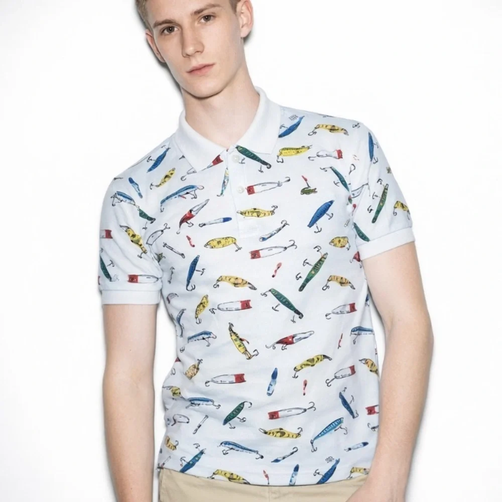 Lacoste L!VE Russell Westbrook Viral Game 1 Fishing Lure Pique Polo Shirt Size M - Picture 9 of 9